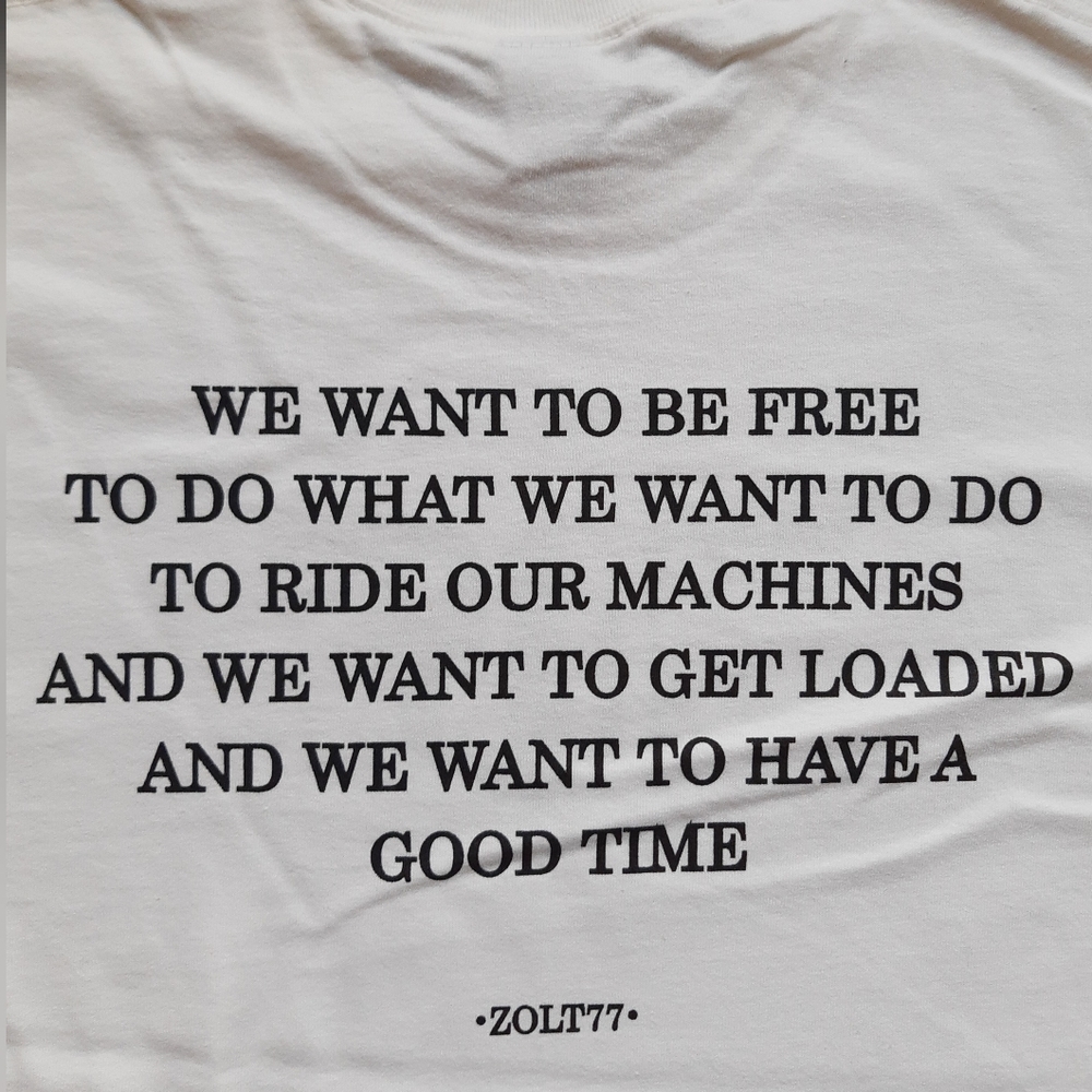 New custom graphic t-shirt printed front and back